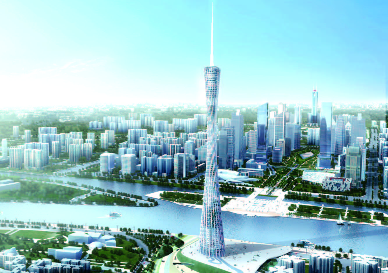 Новая телевизионная башня г.Гуанчжоу